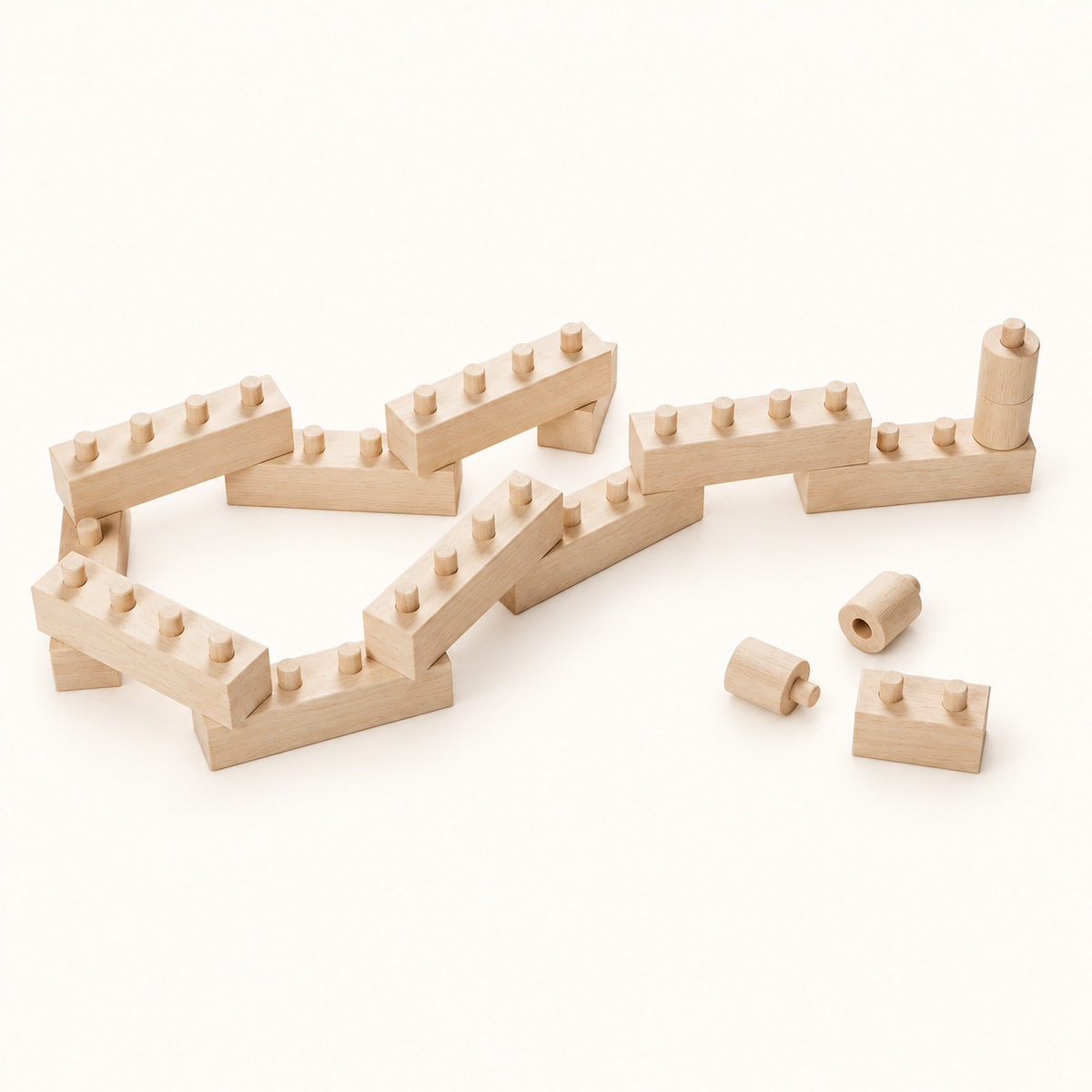 Walachia Construct Easy 46 wooden construction kit, example build
