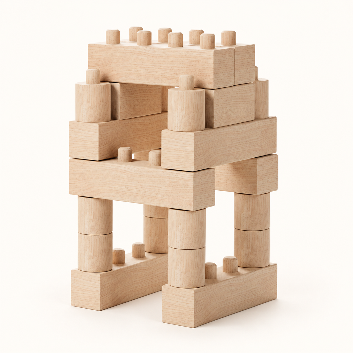 Walachia Construct Easy 46 wooden construction kit, example build