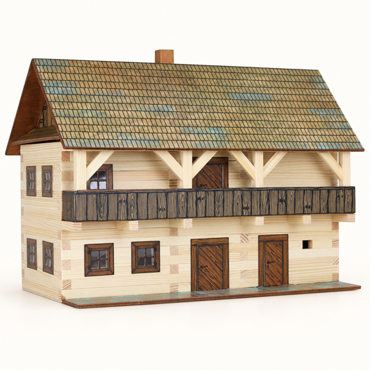 Walachia Magistrates House wooden construction kit, assembled model