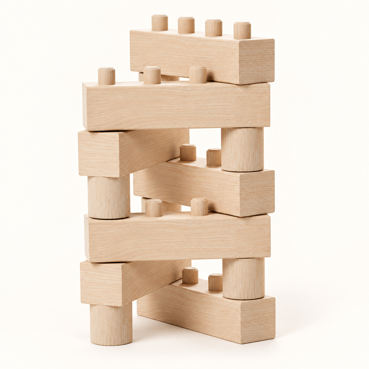 Walachia Construct Easy 46 wooden construction kit, example build